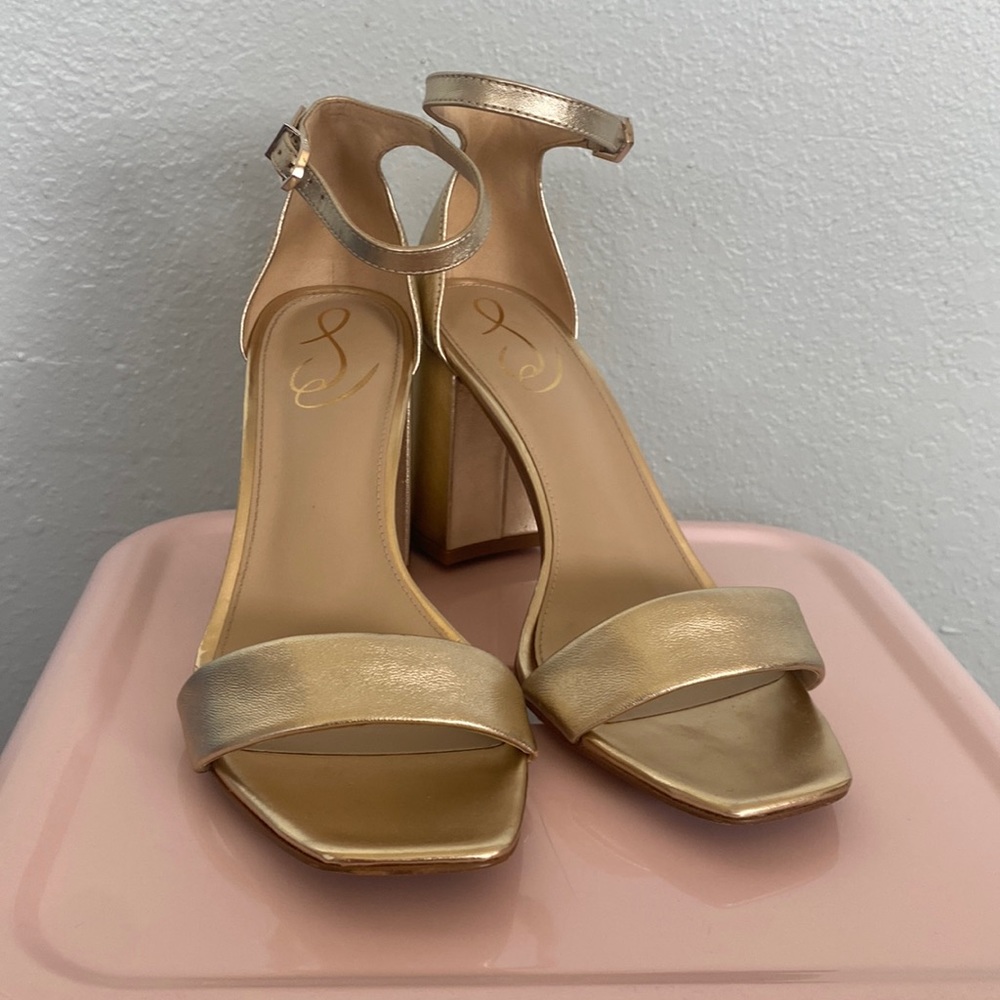 Sam Edelman Gold Heeled Sandals